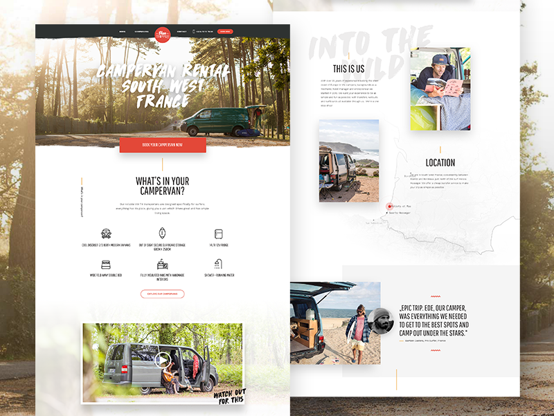 Example of Vantripper – Full Pages