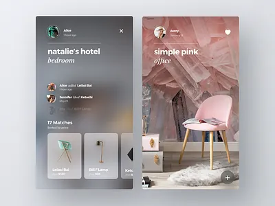 ai shopping ai app fluent interior ios mobile shopping ui ux