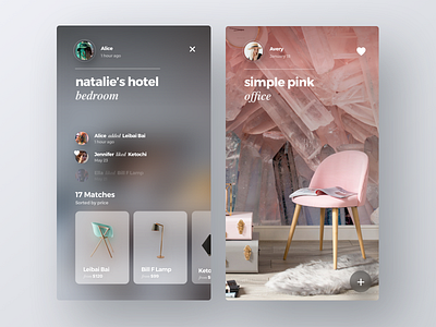 ai shopping ai app fluent interior ios mobile shopping ui ux