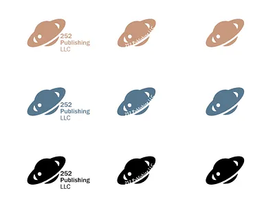 Variations on a logo for a publishing co. 252 587890 brandon grotesque c8997e enceladus franklin gothic logo rodeo dust saturn smalt blue variations