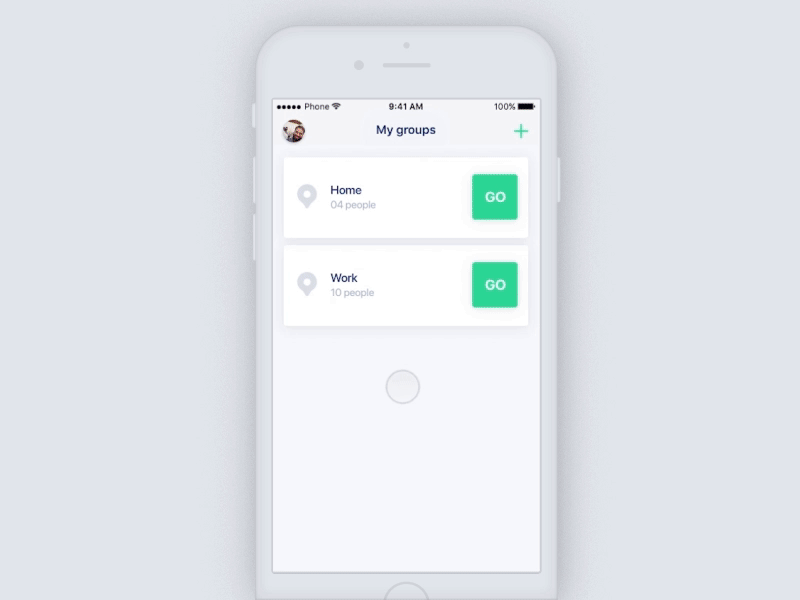 Echo - Tracking app illustration ios motion moving principle security track tracking