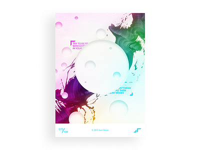 Poster Day #072 challenge color colors design minimal modern paint paper poster posterchallenge