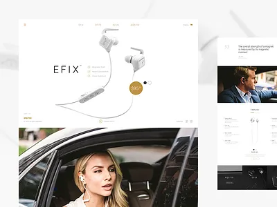 Spectr headphones productpage spectr uiux webdesign