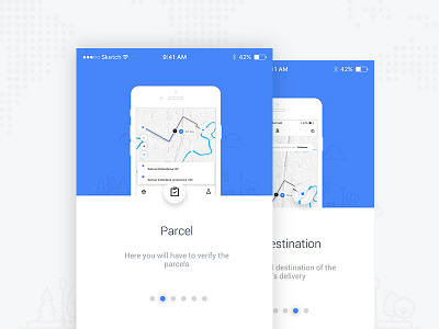 Annanow Tutorial Screens app courier interface ios mobile tutorial ui ux