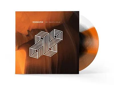 Young Fox — Sky Beats Gold album packaging caves design fox music music design music industry packaging sky beats gold vinyl vinyl design young fox