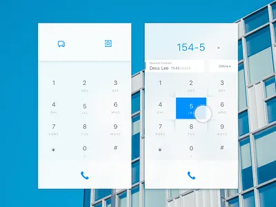 Dialog page app dialog flued number