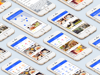 Location app UI app design local location restaurants ui