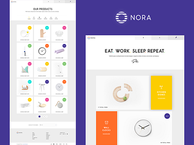 Nora Shop colorful metro minimal shop shopify theme