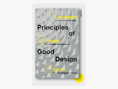 Design Poster - Principles of Good Design poster quote