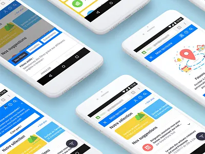 Web widget for a client cards filters localisation mobile recommandations sketch widget