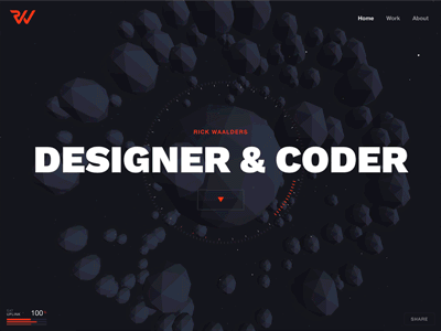 New portfolio 3d c4d developer javascript launch personal portfolio threejs website
