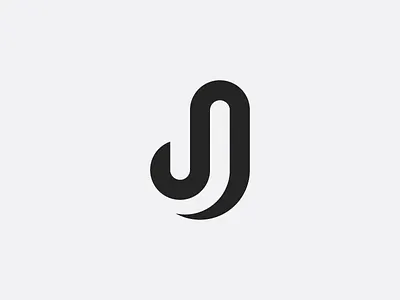 Letter J monogram geometric grid j letter mark monogram