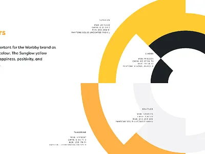 Logo Brand Colours blue and yellow design brand design guide identity logo presentation style visual worbby