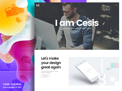 Cesis Creative: Homepage Demo cesis creative creative design creative wordpress theme psd template themeforest tranmautritam wip wordpress theme