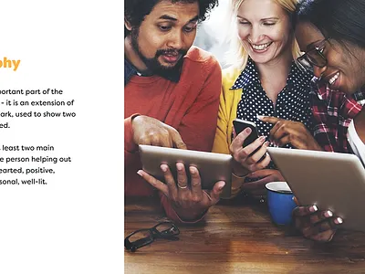 Branding Photography Guidelines blue and yellow design brand design guide identity logo photography presentation style visual worbby