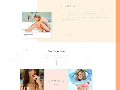 Women Fashion web site cloth fashion landingpage webdesign women
