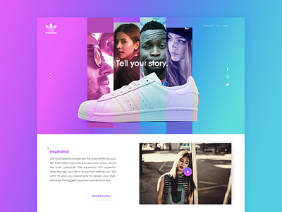 Simple Landing Page color colorful colors gradient landing page simple