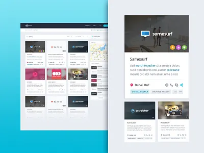 Listea Webpages homepage innerpages layout pepperweb webdesign website