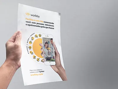 Type Thumb blue and yellow design brand design guide identity logo presentation style type visual worbby