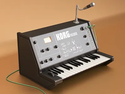 Korg VC 10 3d c4d cinema4d illustration korg render vc10