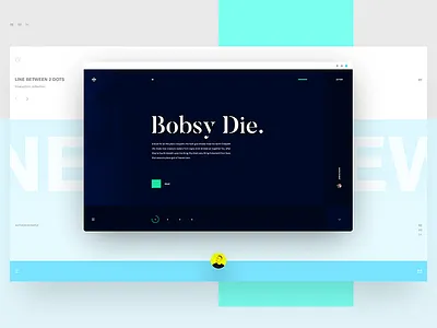 Personal Portfolio - Direction #2 above the fold exotic fresh fullscreen hero interaction navigation portfolio sidebar slider vibrant web design