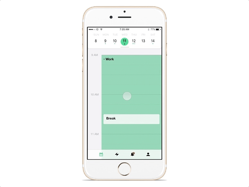 Split Shift v5 app calendar dates ios principle request schedule work