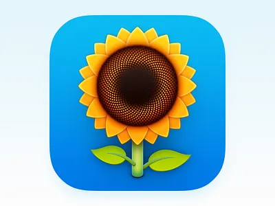 Pflanzomat Icon app icon bigsur big sur flower icon ios icon iphone icon mac icon macos icon osx icon pflanzomat realistic sandor skeu skeuomorph skeuomorphism sun flower sunflower ui icon user interface icon ux icon