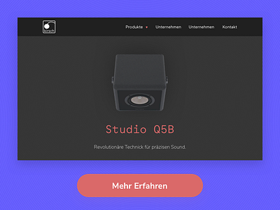 Kirsch Audio Redesign audio page product speakers