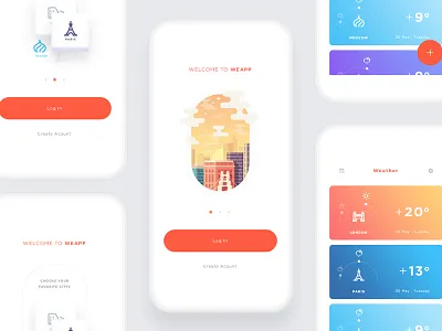 Weather Daily UI #2 daily design portfoli poster ui weather web