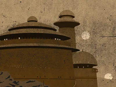 Visit Jabba's Palace jabba the hutt star wars travel poster