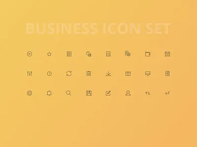 Business Line Icons business icon icons line ui web website