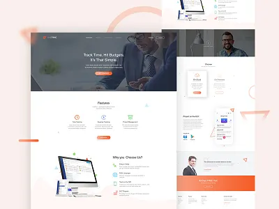 Landing Page app landing page creative dribbble best shot home page interaction landing page portfolio template ui ux