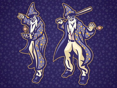 2017 Baseball Winter Meetings Player Art baseball branding magic milb minor league baseball sports wizard