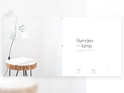 Minimal Lamp ecommerce lamp minimal product store ui