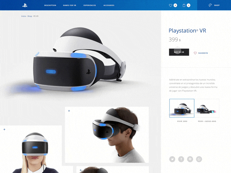 Daily UI #002 Credit Card Checkout checkout credit card daily ui ecommerce playstation product shop shopping cart user experience user interface virtual reality visa