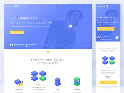 Bigscoots Responsive cta homepage landing page plat4m platform respo responsive testimonials ui ux