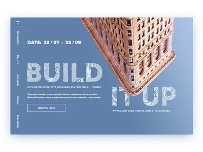 Hero block clean design graphic ui ux web website