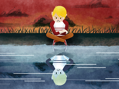 Emotions in the Classroom Illustration anger children digital education emotions feelings illustration kids reflection sadness teaching watercolor