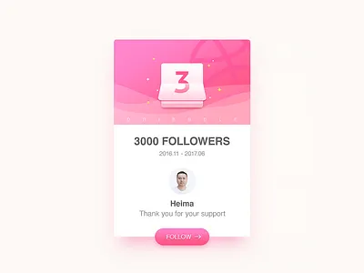 3000 Followers design designer idea interface ued ui ux vision