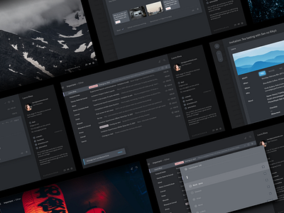 Superhuman – Carbon dark design email flat mobile social superhuman theme ui ux visual web