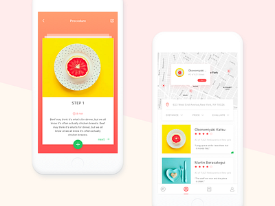 Food app2 color food ui ux