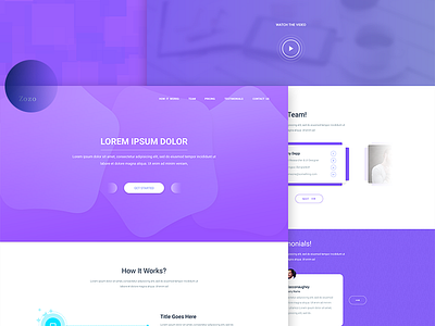 Zozo Landing Page free psd landing page simple single landing page uiux uix web web design wordpress