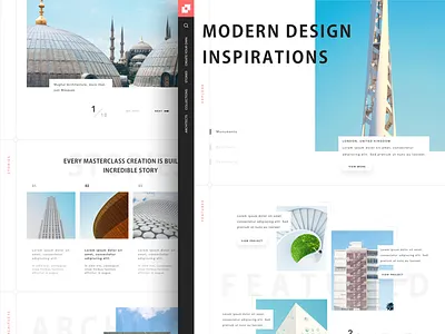Arch Mag architecture blog clean grids magazine minimal responsive sketch ui ux web design