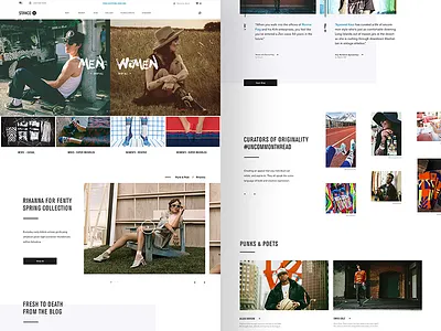 Stance — home page art direction concept creative direction design e commerce interface rally interactive site ui ux web design website