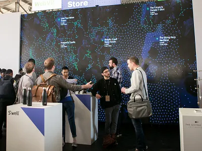 Unite Store Interactive Data Wall experience interactive shopify store wall