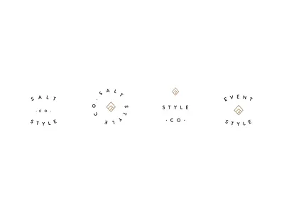 Salt Style Marks alternate marks branding fashion graphic design icon identity line art logo mark stylist sub mark typography