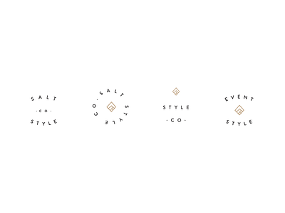 Salt Style Marks alternate marks branding fashion graphic design icon identity line art logo mark stylist sub mark typography
