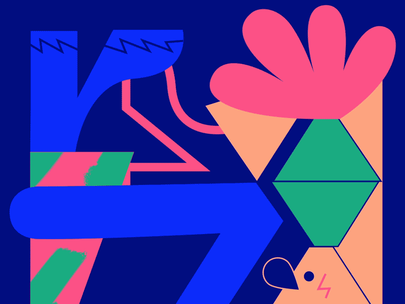 Palm 02 abstract animation character design illustration