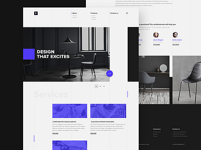 Factory - Home Page clean concept design home page layout modern style template web design