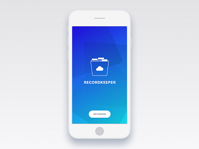 RecordKeeper V0.2 app collection ios mobile onboarding records ui ux vinyl